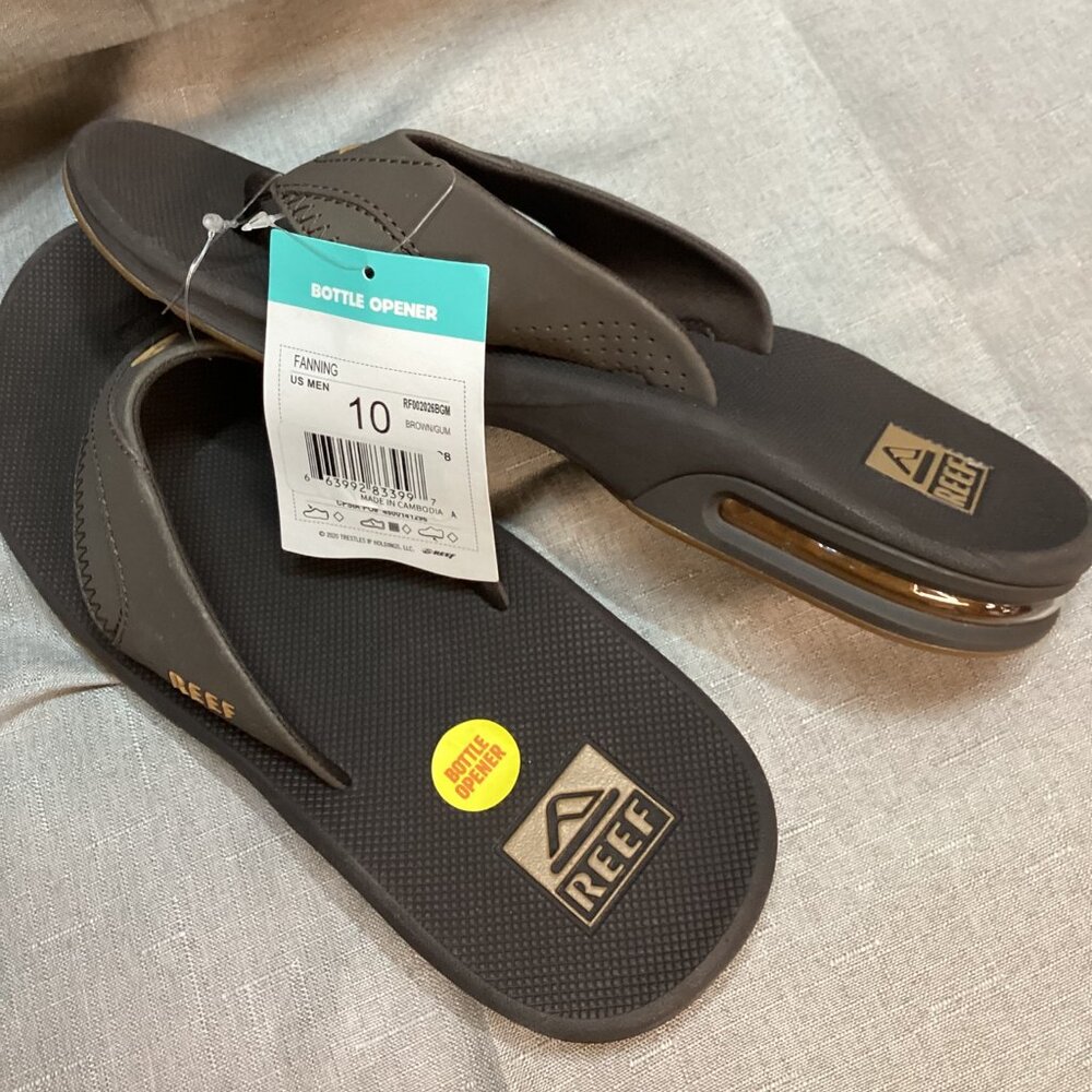 REEF FANNING BOTTLE OPENER FLIP FOP MEN 10